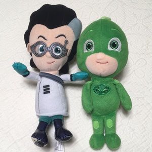 8”& 10” PJ Masks Greg and Romeo Plush Dolls